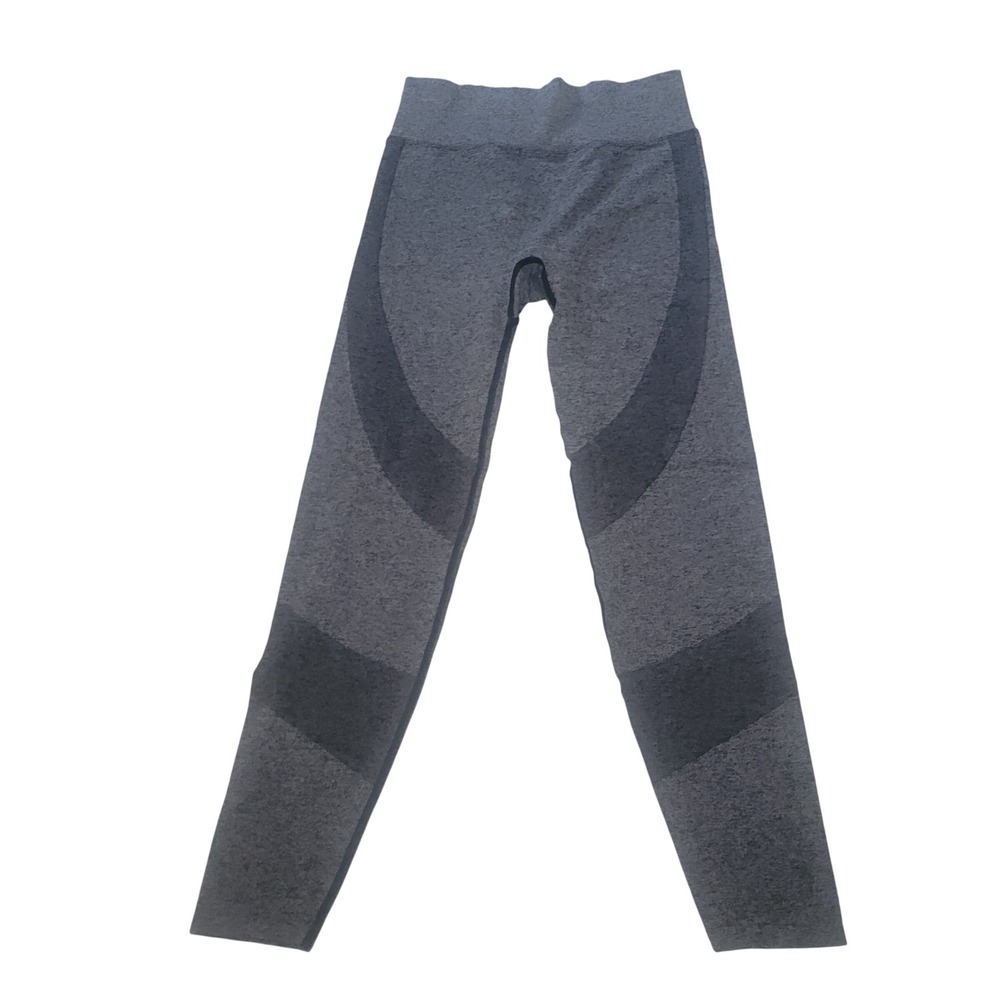 Pink‎ Active Seamless Leggings Charcoal Grey Heathered Workout Gym Athleisure
